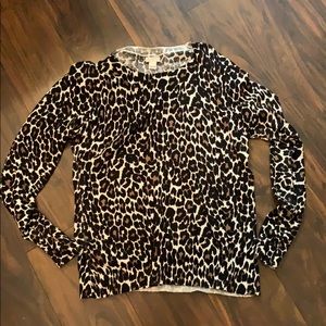 J Crew Women’s medium leopard sweater